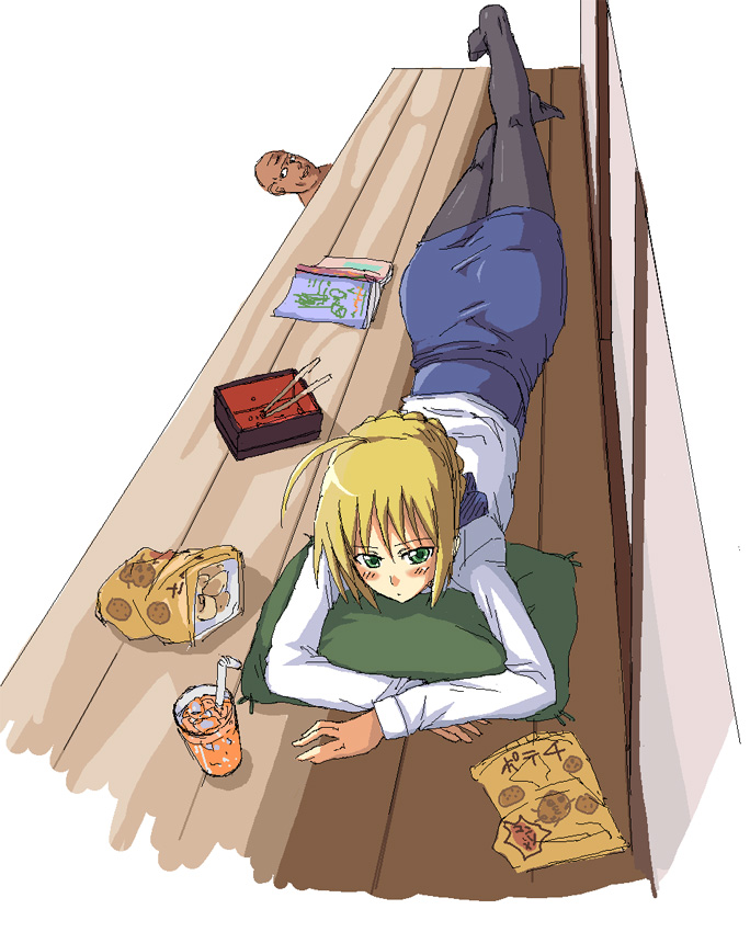 00s, 1girl, artoria_pendragon_(fate), black_pantyhose, fate/stay_night, fate_(series), feet, female_focus