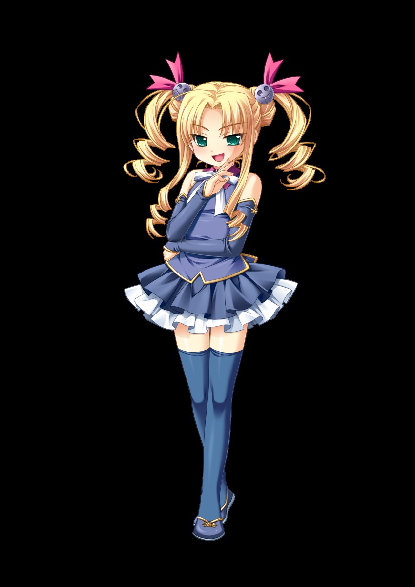 1girl, absurdres, blonde_hair, cosplay, curly_hair, detached_sleeves, enjutsu_(koihime_musou), female_focus