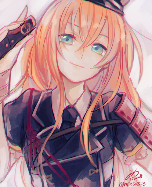 10s, 1boy, armor, bad_id, bad_pixiv_id, blonde_hair, blue_eyes, double-breasted