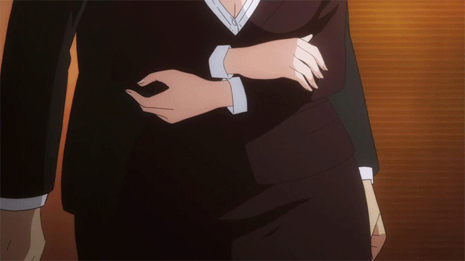 10s, 1girl, animated, animated_gif, anime_screenshot, ass, breasts, cleavage