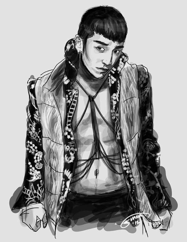 10s, 1boy, 2012, bigbang, earrings, harness, jewelry, k-pop