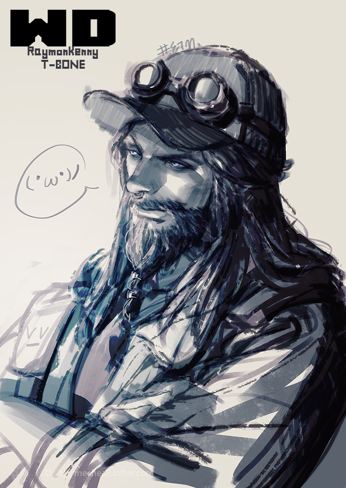 1boy, beard, et.m, facial_hair, long_hair, male_focus, raymond_kenney, solo