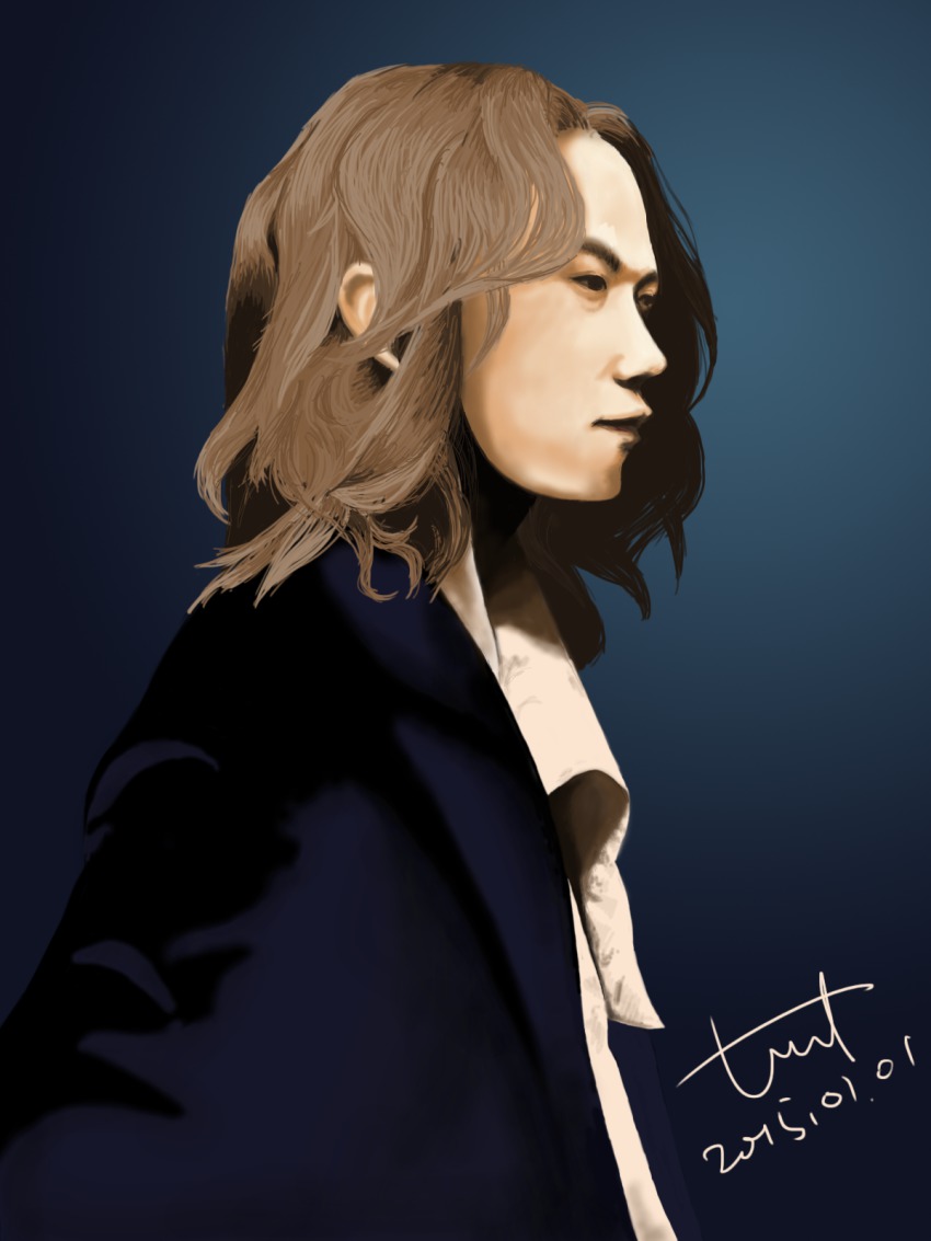 10s, 1boy, 2015, brown_hair, highres, j-rock, l'arc~en~ciel, male_focus