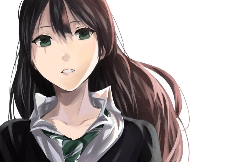 10s, 1girl, ajisu_abeba, bad_id, bad_pixiv_id, brown_hair, collarbone, eyebrows