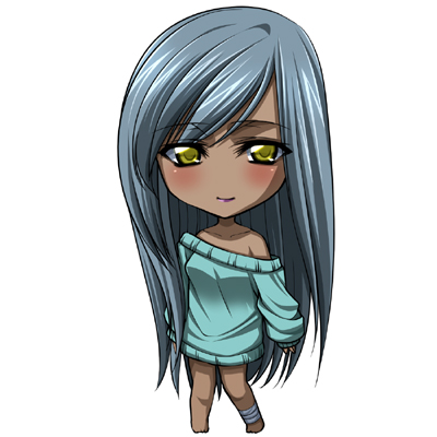 00s, 1girl, bandages, blush, chibi, code_geass, dark-skinned_female, dark_skin