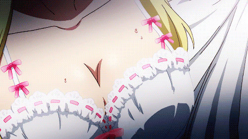 10s, 1girl, animated, animated_gif, blonde_hair, blush, body_switch, breasts