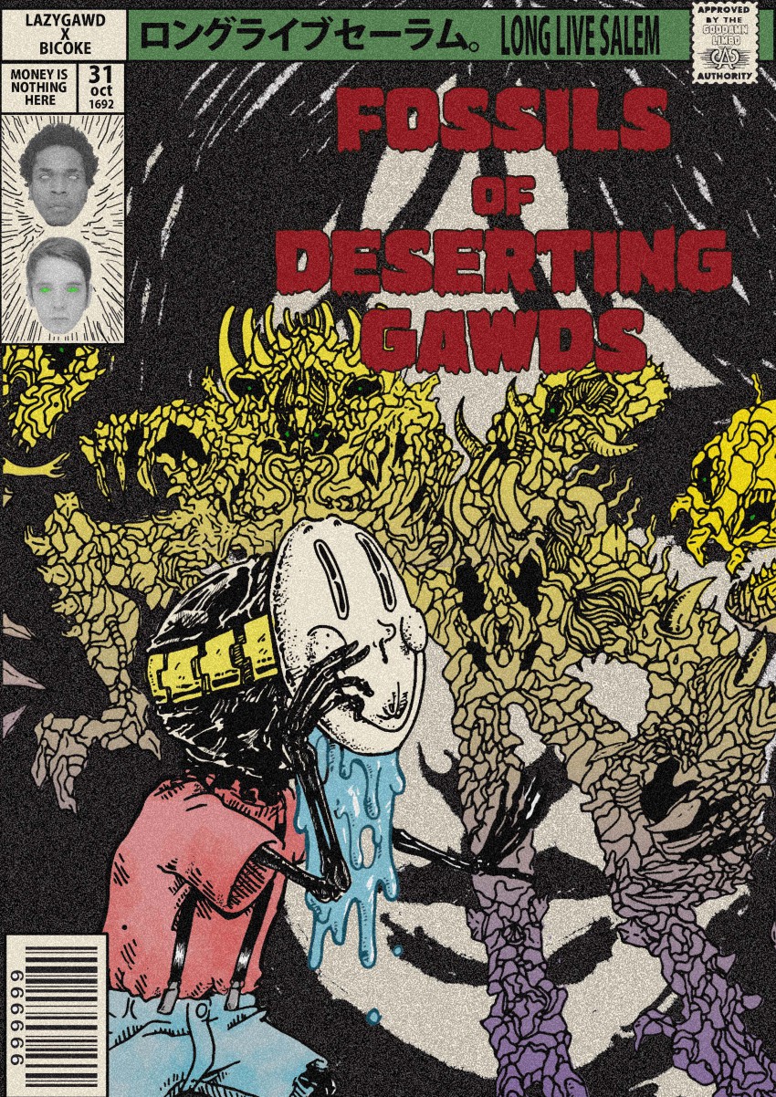 absurdres, highres, lazygawd, reijigoddo, salem, sarah, supreme_(brand), yog_lissoph