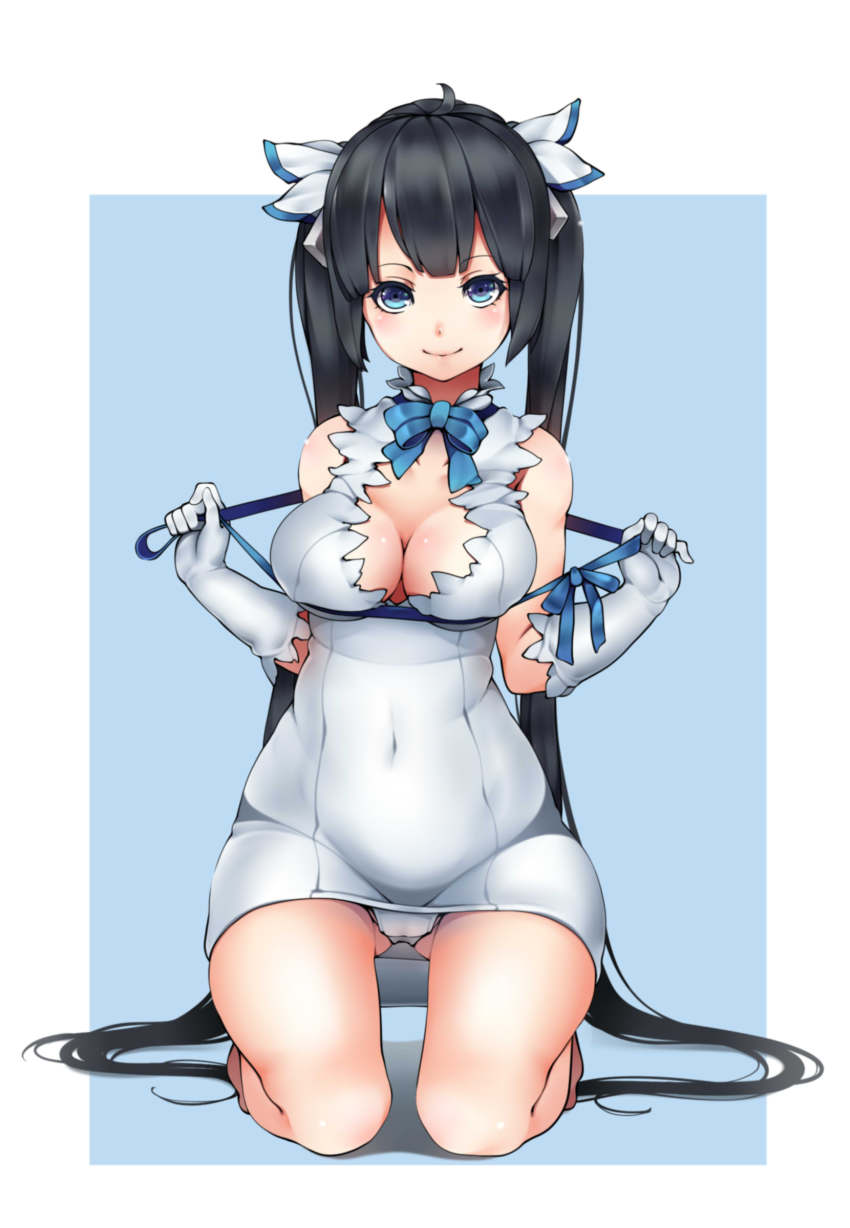10s, 1girl, absurdres, bad_id, bad_pixiv_id, black_hair, blue_background, blue_eyes