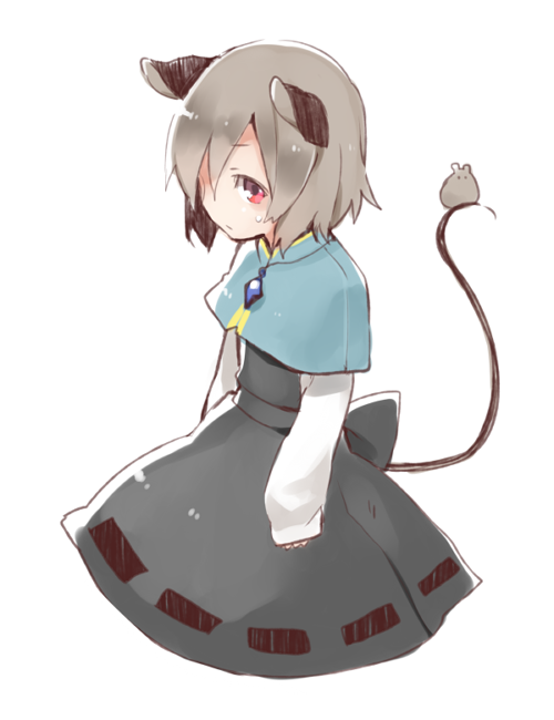 1girl, akagashi_hagane, animal, animal_ears, animal_on_tail, bad_id, bad_pixiv_id, capelet