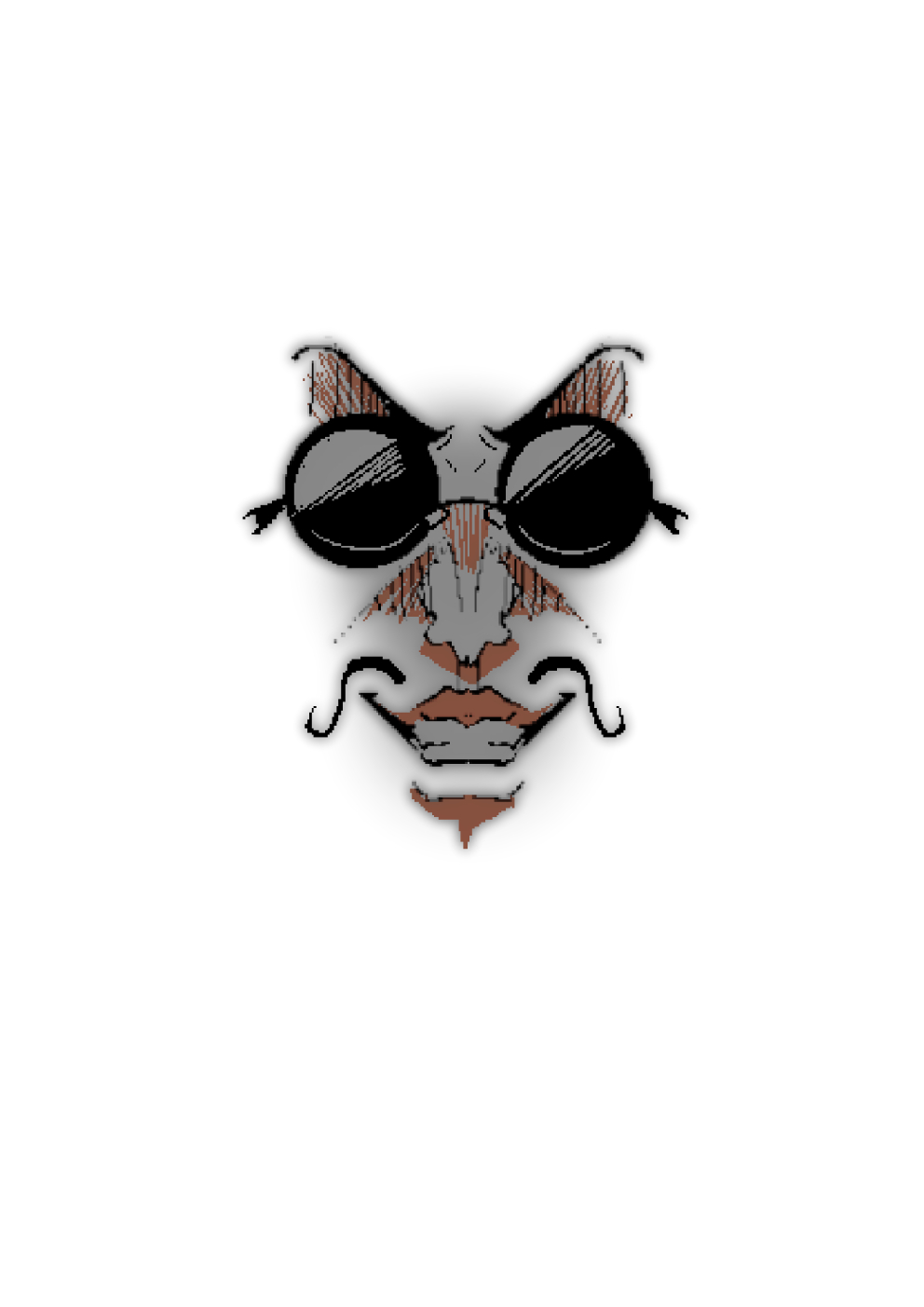 1boy, amakasu_barley_tenji, comic, facial_hair, grin, highres, male_focus, mustache