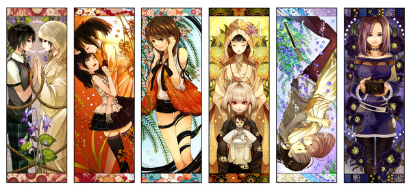 black_hair, breasts, brown_hair, closed_eyes, fatal_frame, fatal_frame:_maiden_of_black_water, hinasaki_miku, hinasaki_miu