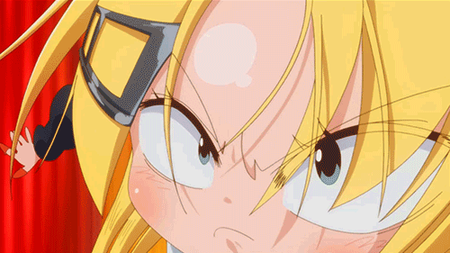 10s, 1girl, animated, animated_gif, anime_screenshot, blonde_hair, bouncing_breasts, breasts