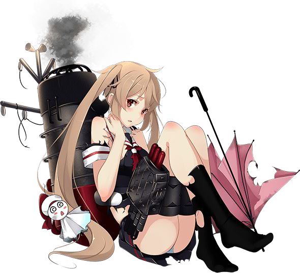 10s, 1girl, @_@, ass, beret, black_serafuku, black_socks, blonde_hair