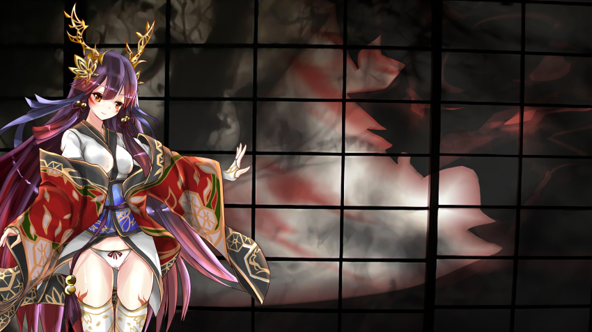 1girl, bow, bow_panties, breasts, female_focus, highres, khibiki_(brequiem), long_hair