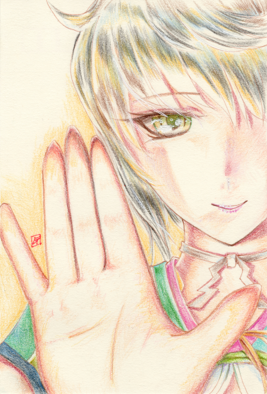 10s, 1girl, asymmetrical_hair, bad_id, bad_nicoseiga_id, braid, close-up, female_focus