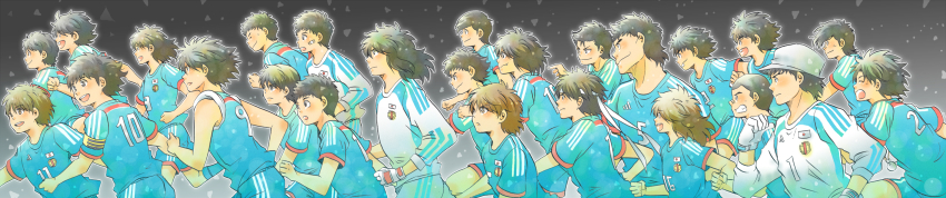 6+boys, absurdres, akai_tomeya, annotated, aoi_shingou, black_hair, brown_hair, captain_tsubasa
