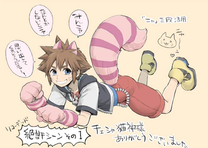 1boy, alice's_adventures_in_wonderland, animal_ears, bad_id, bad_pixiv_id, blue_eyes, brown_hair, cat