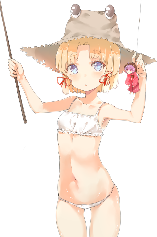 2girls, :o, bad_id, bad_pixiv_id, blonde_hair, blue_eyes, blunt_bangs, bob_cut