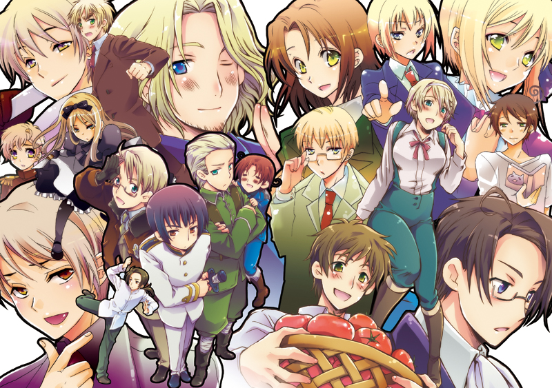 6+boys, 6+girls, ahoge, america_(hetalia), austria_(hetalia), axis_powers_hetalia, belarus_(hetalia), black_hair