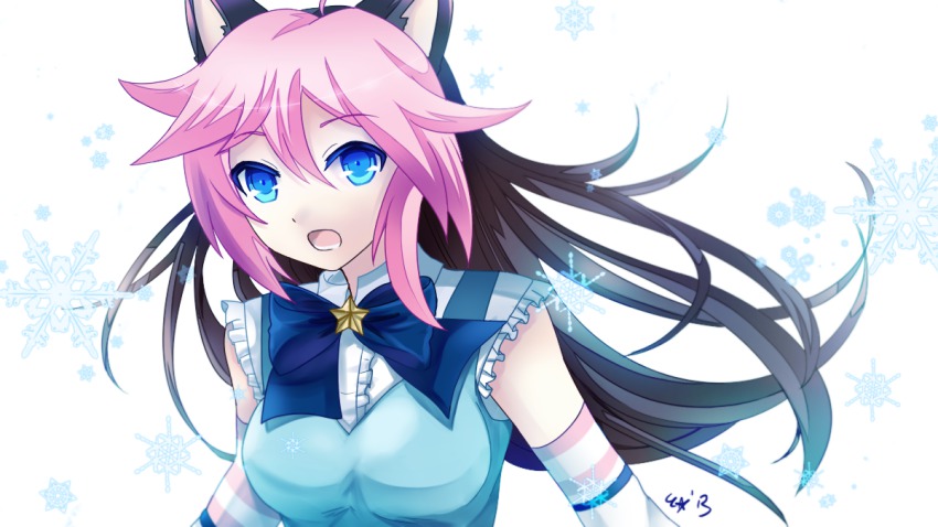 1girl, animal_ears, black_hair, blue_eyes, cat_ears, cat_girl, felicia-val, female_focus