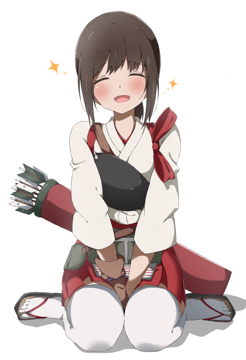1girl, akagi_(kancolle), akagi_(kancolle)_(cosplay), black_hair, bow_(weapon), commentary_request, cosplay, female_focus