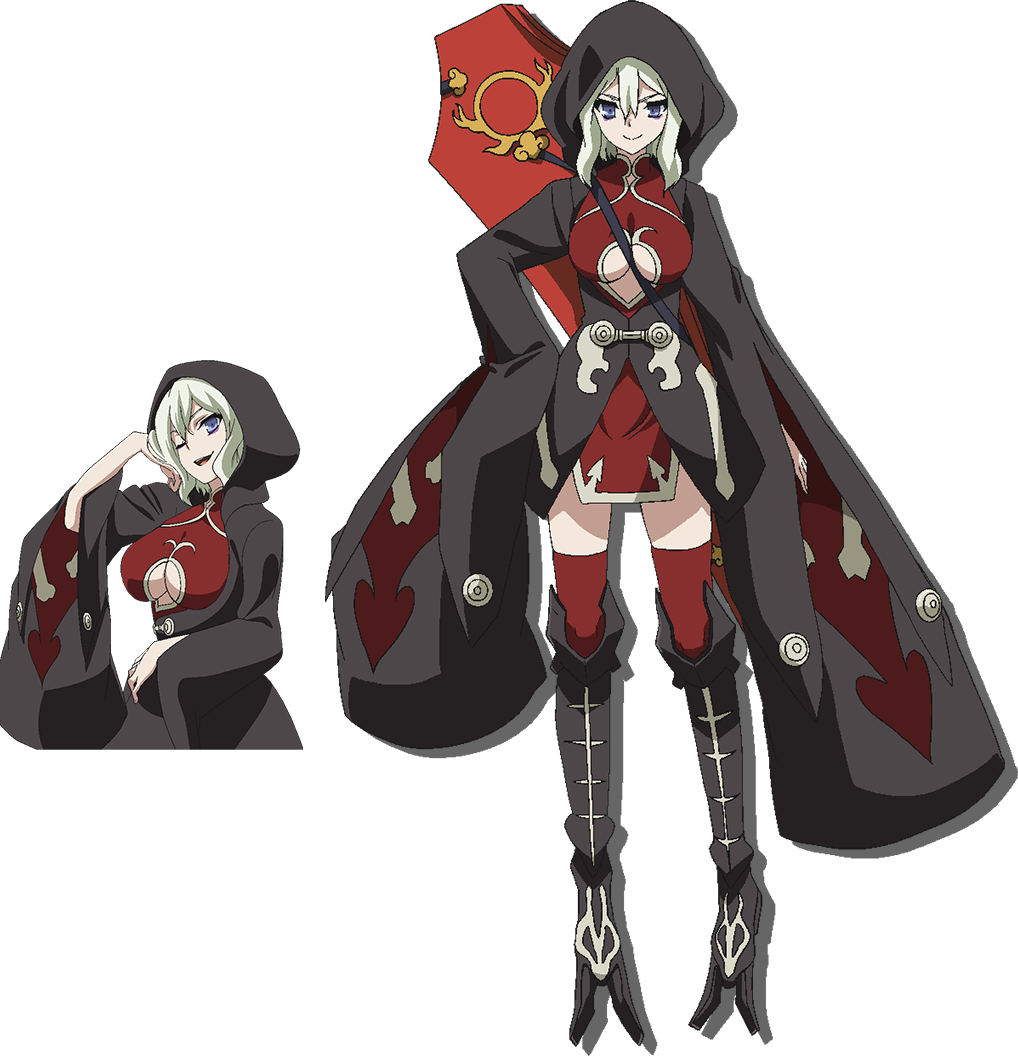 10s, 1girl, boots, chaos_dragon, concept_art, lou_zhenhua, official_art, simple_background, smile, tagme, thighhighs