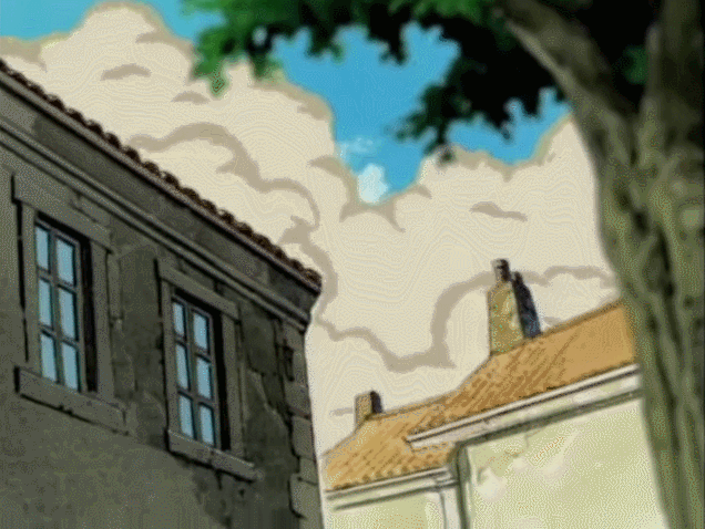 1990s_(style), 1girl, angry, animated, animated_gif, ass, breasts, demon_girl, dust, female_focus, flying, gali_(monster_farm), golem_(monster_farm), hare_(monster_farm), horns, injury, leotard, mocchi_(monster_farm), monster_farm, monster_girl, multiple_boys, naga_(monster_farm), pixie_(monster_farm), poison_(monster_farm), retro_artstyle, screencap, suezo, talking, tiger_(monster_farm), tree, wings, zuum