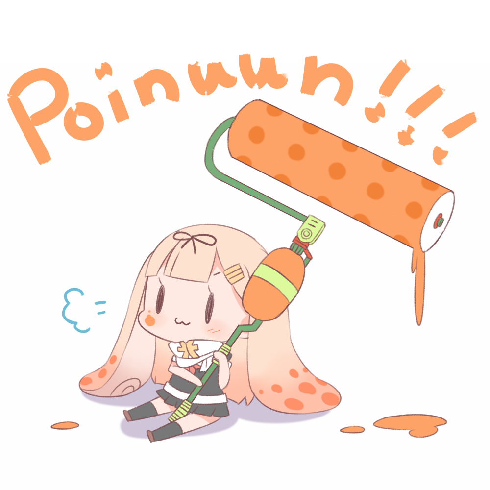 10s, 1girl, :3, black_ribbon, black_serafuku, black_skirt, black_socks, blonde_hair