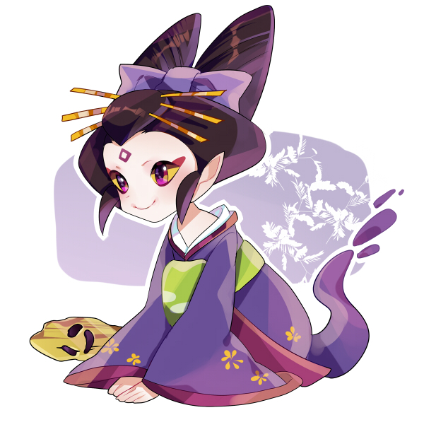 10s, 1girl, arisusama, bad_id, bad_pixiv_id, colored_sclera, female_focus, fujimi_gozen