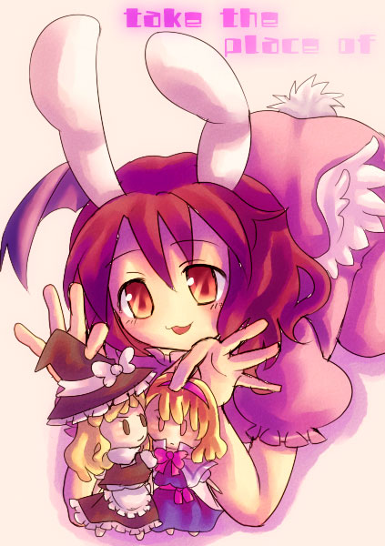 1girl, alice_margatroid, animal_ears, bad_id, bad_pixiv_id, rabbit_ears, character_doll, culotte_(hosenrock)