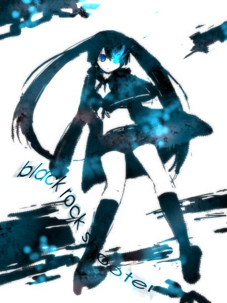 10s, 1girl, bad_id, bad_pixiv_id, blackâ˜…rock_shooter, black_hair, black_rock_shooter, black_rock_shooter_(character)