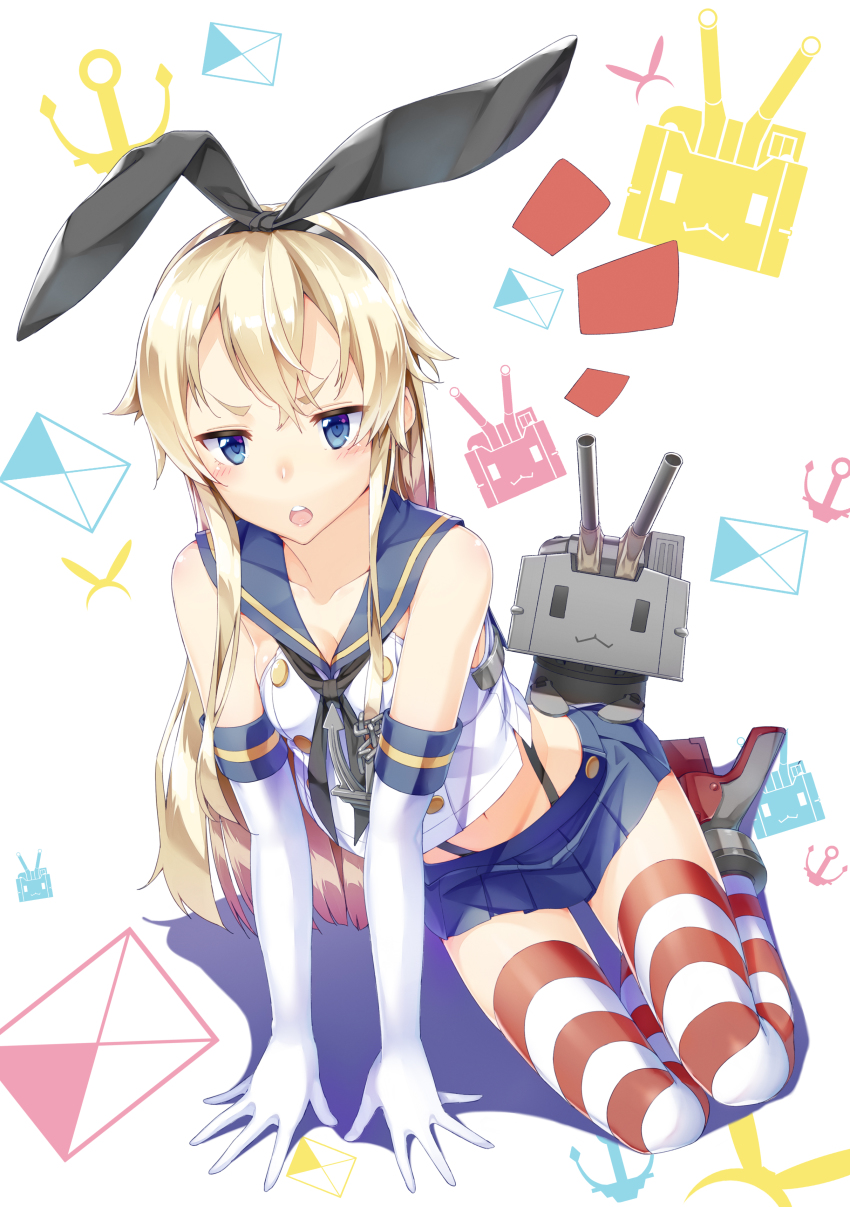 10s, 1girl, absurdres, blonde_hair, blue_eyes, elbow_gloves, gloves, hair_ornament