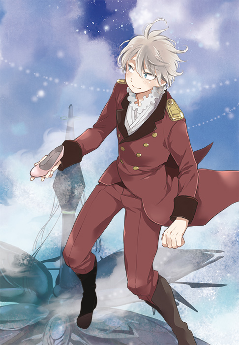 10s, 1boy, aldnoah.zero, bad_id, bad_pixiv_id, blue_eyes, boots, cloud