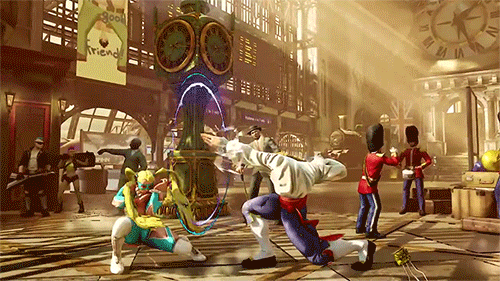 3d, animated, animated_gif, ass, ass_cutout, back_cutout, backless_outfit, breasts, capcom, cleavage, cleavage_cutout, clothing_cutout, heart_cutout, huge_ass, large_breasts, leotard, lowres, muscular, muscular_female, rainbow_mika, revealing_clothes, street_fighter, street_fighter_v, stunner, thick_thighs, thighs, thong_leotard, twintails, vega_(street_fighter), wrestling