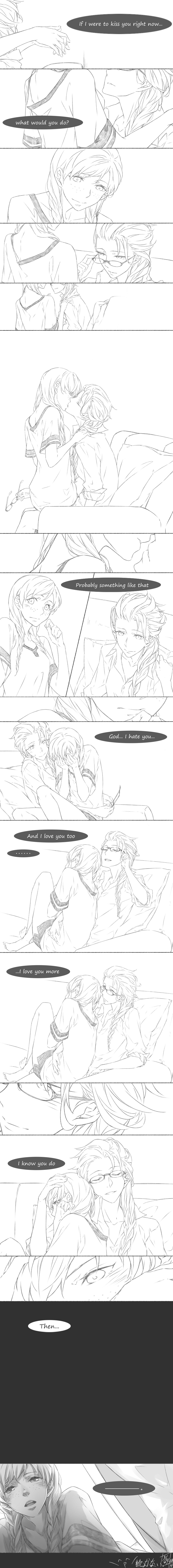 2girls, absurdres, anna_(frozen), comic, elsa_(frozen), english_text, enseisong, frozen_(disney), greyscale, highres, incest, kiss, long_image, md5_mismatch, monochrome, multiple_girls, resized, resolution_mismatch, siblings, sisters, sitting, sitting_on_lap, sitting_on_person, source_smaller, tall_image, upscaled, yuri