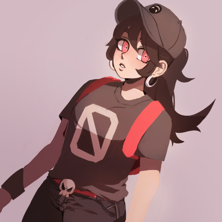 1girl, anisa_sherzai, black_hair, earrings, female_focus, filia_(skullgirls), hat, highres