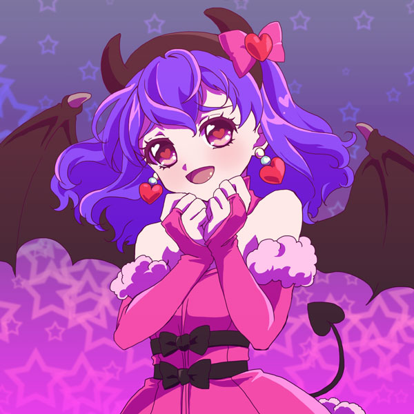 1girl, :d, arm_warmers, avarita_(otoca_d'or), avarita_(otoca_doll), black_bow, blush, bow