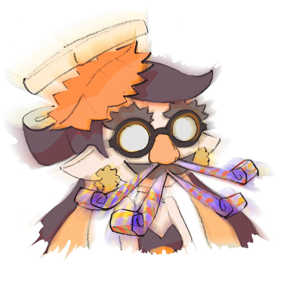 1girl, black_hair, callie_(airhead)_(splatoon), callie_(splatoon), female_focus, glasses, gradient_background, groucho_glasses