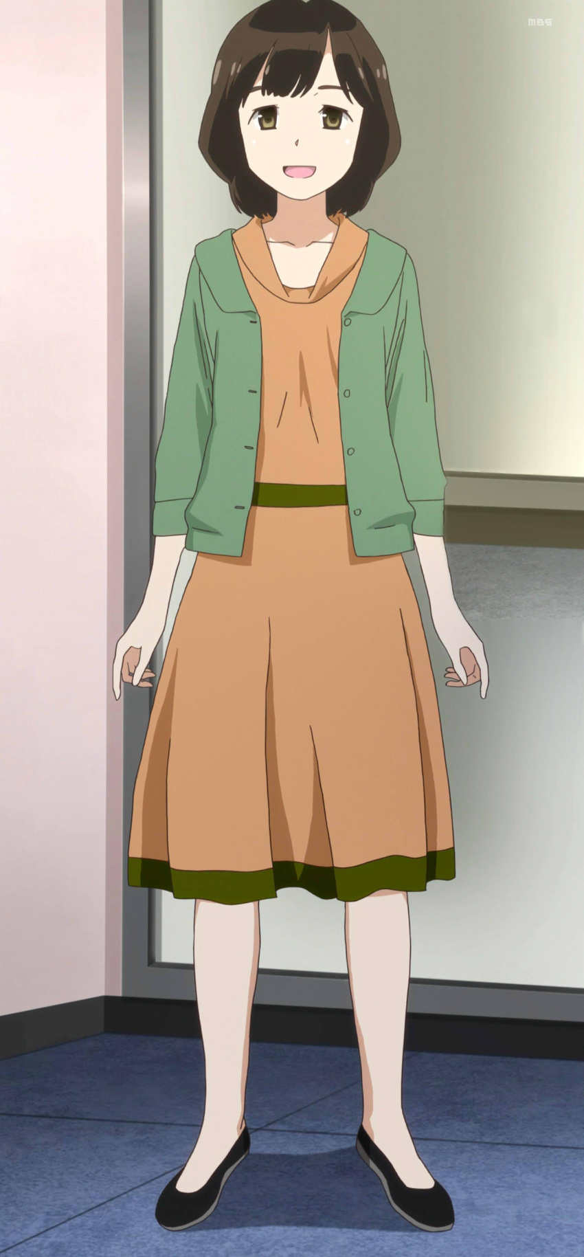 1girl, absurdres, anime_screenshot, brown_eyes, brown_hair, hidaka_noriko, highres, short_hair