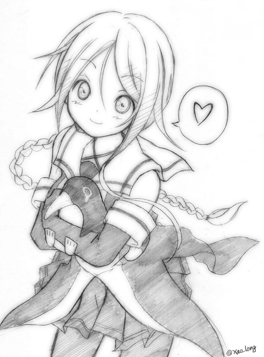 10s, 1girl, bare_shoulders, bird, black_gloves, black_pantyhose, black_skirt, braid