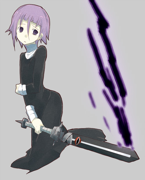 00s, :o, androgynous, black_dress, crona_(soul_eater), darkness, dress, ecocube