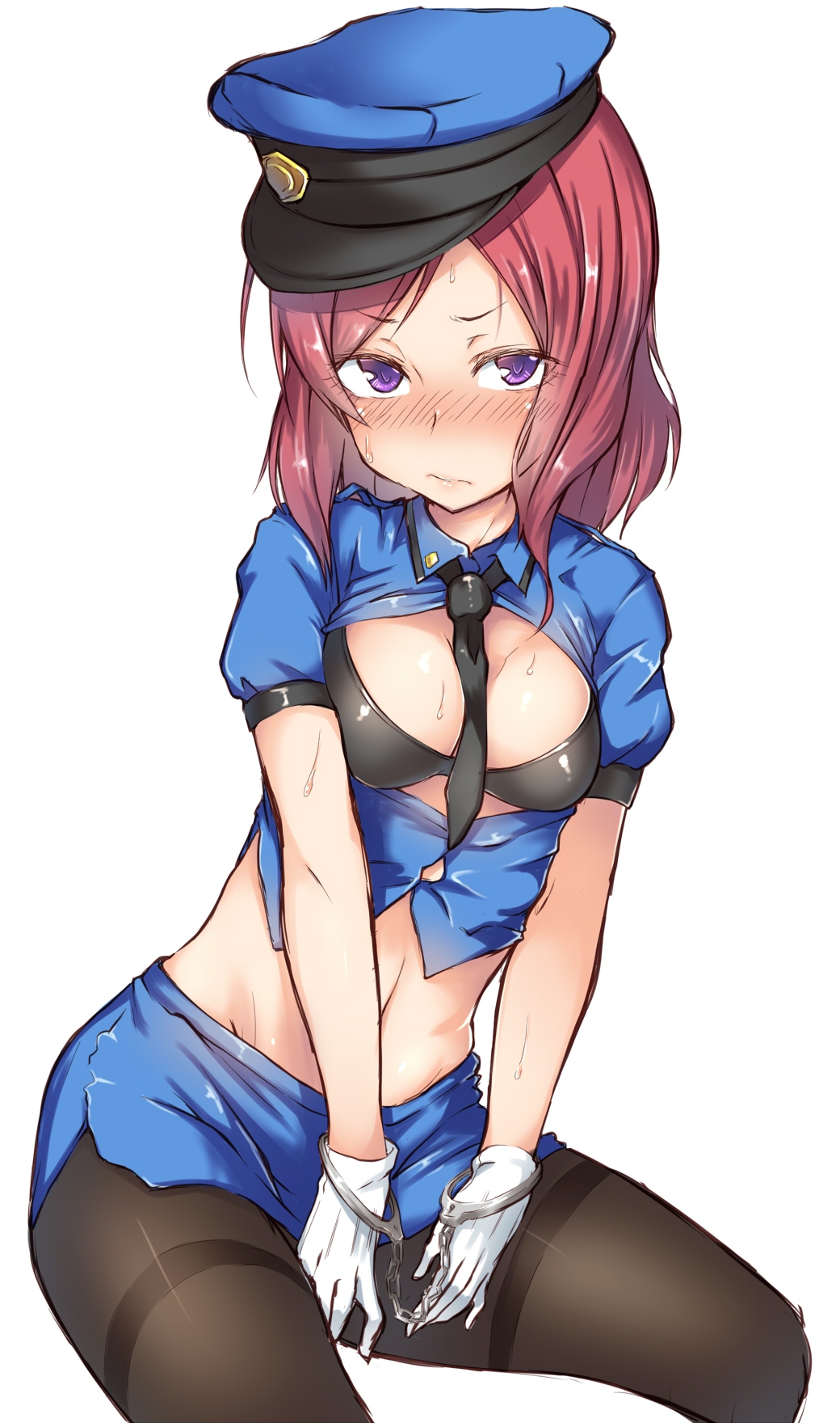 10s, 1girl, bdsm, bikini, bikini_top_only, bondage, bound, cleavage_cutout