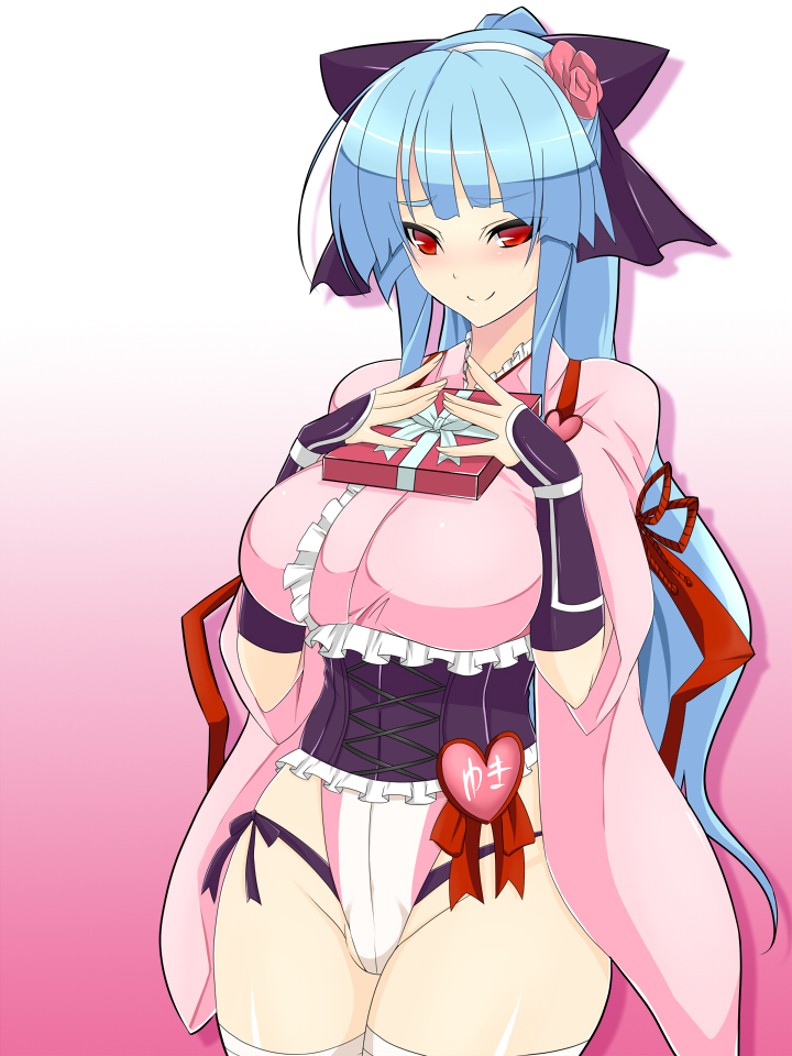 1girl, alternate_costume, alternate_hairstyle, aqua_hair, blue_hair, boots, breasts, bridal_gauntlets