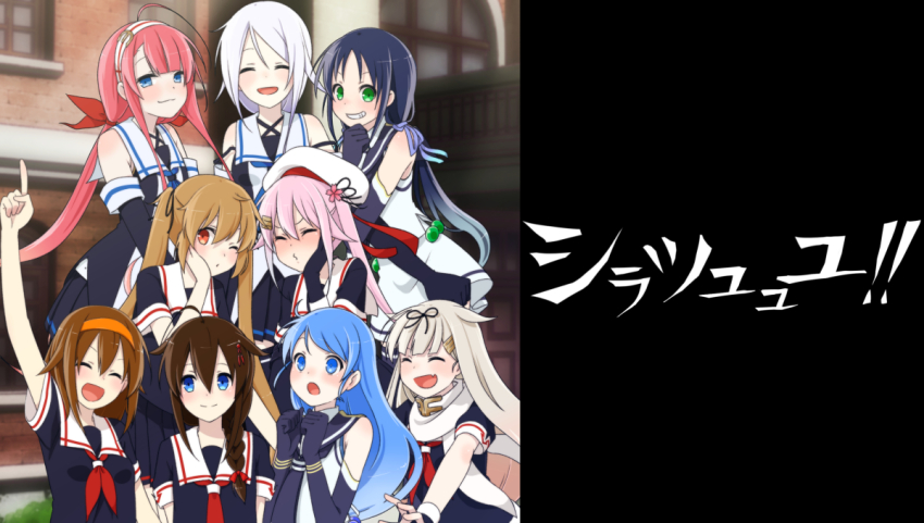 >:), 6+girls, :3, :d, ;o, ^_^, ahoge, arm_grab