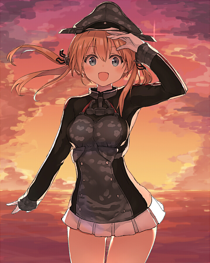 10s, 1girl, :d, a_(nanananaaannaa), a_(pixiv5709662), a_(pixiv_5709662), anchor_hair_ornament, bad_id