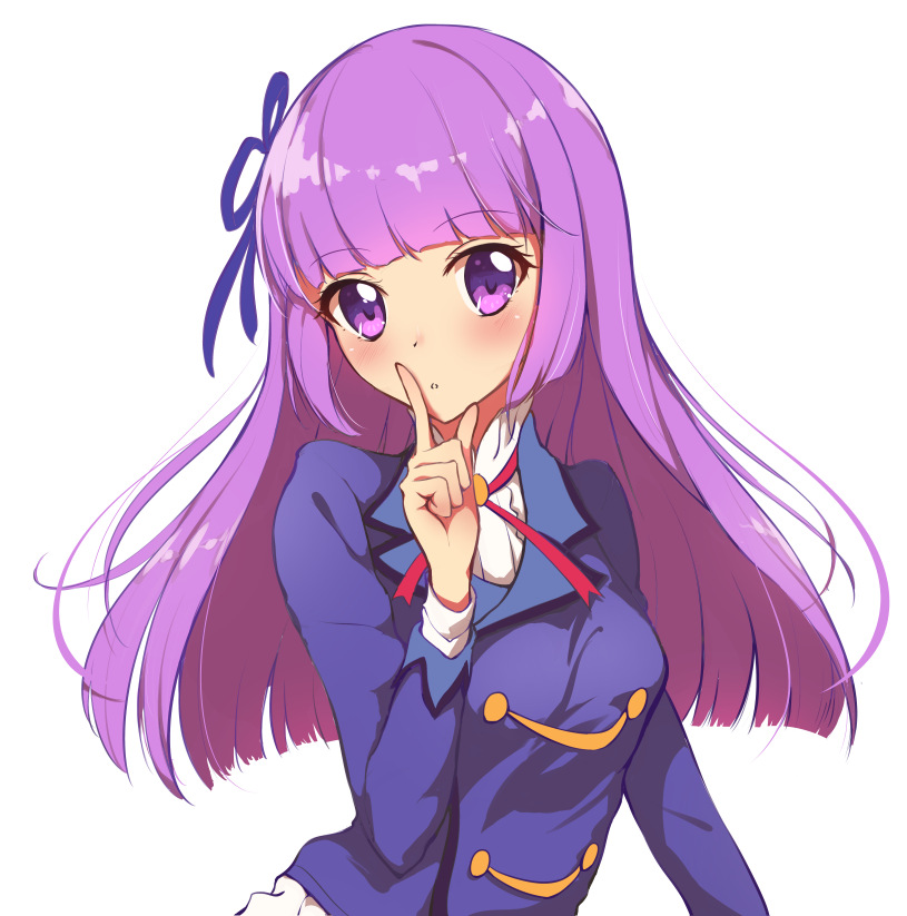 10s, 1girl, aikatsu!, aikatsu!_(series), bad_id, bad_pixiv_id, female_focus, hair_ribbon