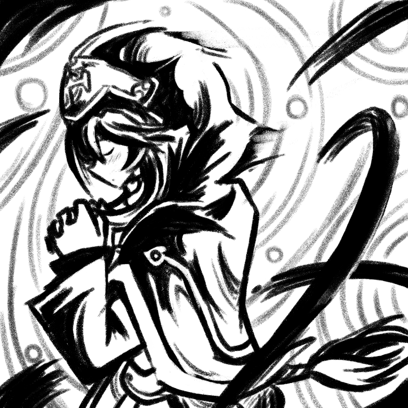 1girl, alisa_(sennen_sensou_aigis), closed_eyes, female_focus, from_side, greyscale, koko_(hm142533), monochrome