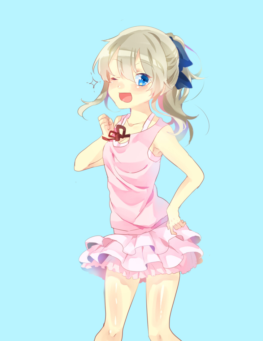 10s, 1girl, bad_id, bad_pixiv_id, blue_eyes, casual, charlotte_(anime), female_focus