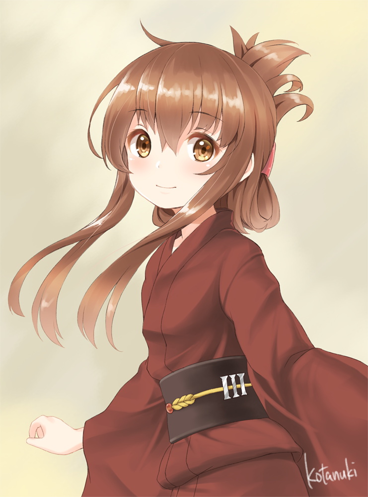 10s, 1girl, artist_name, bad_id, bad_pixiv_id, badge, brown_eyes, brown_hair