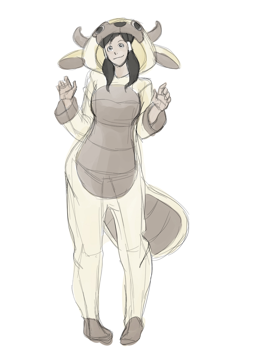 1girl, adapted_costume, animal_costume, avatar:_the_last_airbender, avatar_legends, brown_hair, cosplay, female_focus